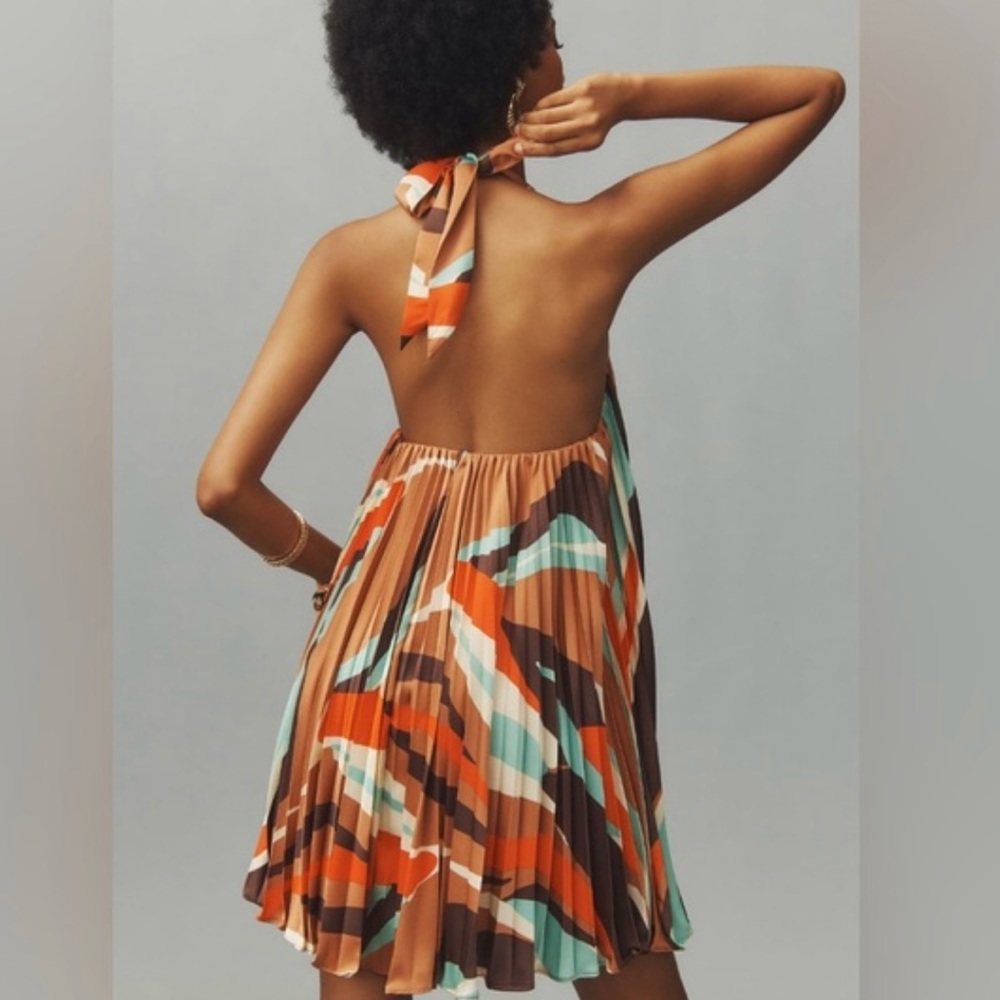 Anthropologie Hutch Pleated Swing Dress. Extra Large. - Picture 3 of 7